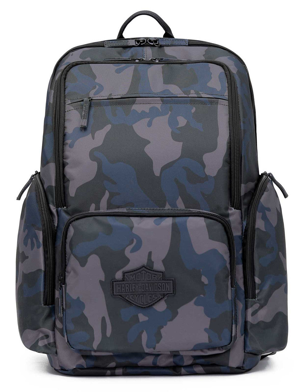 Bar & Shield Crinkle Nylon Water-Resistant Backpack (Camo