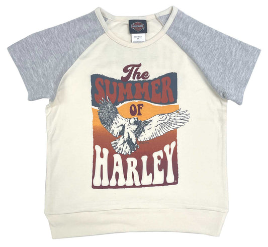 Girls' Relaxed Fit Short Sleeve Knit Tee | Harley-Davidson