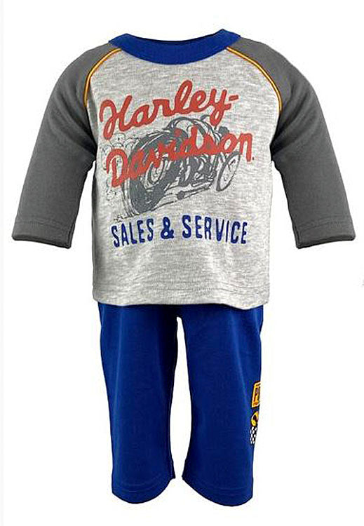 Boys' 3/4 T-Shirt & Pull-On Pants Set, Two Piece Set | Harley-Davidson