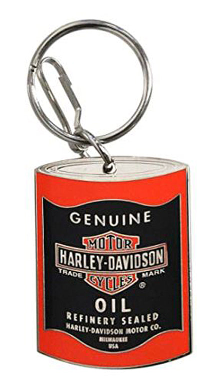 Oil Can Key Chain, Enamel Fill | Halrey-Davidson