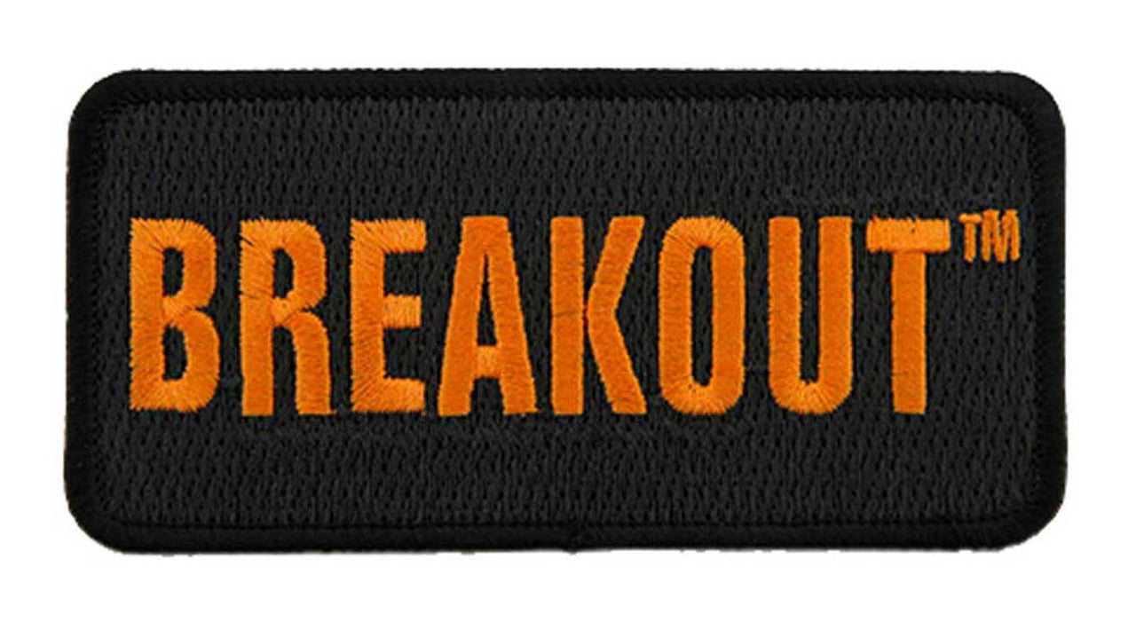 Black & Orange Breakout Emblem Sew-On Patch 4" | Harley-Davidson