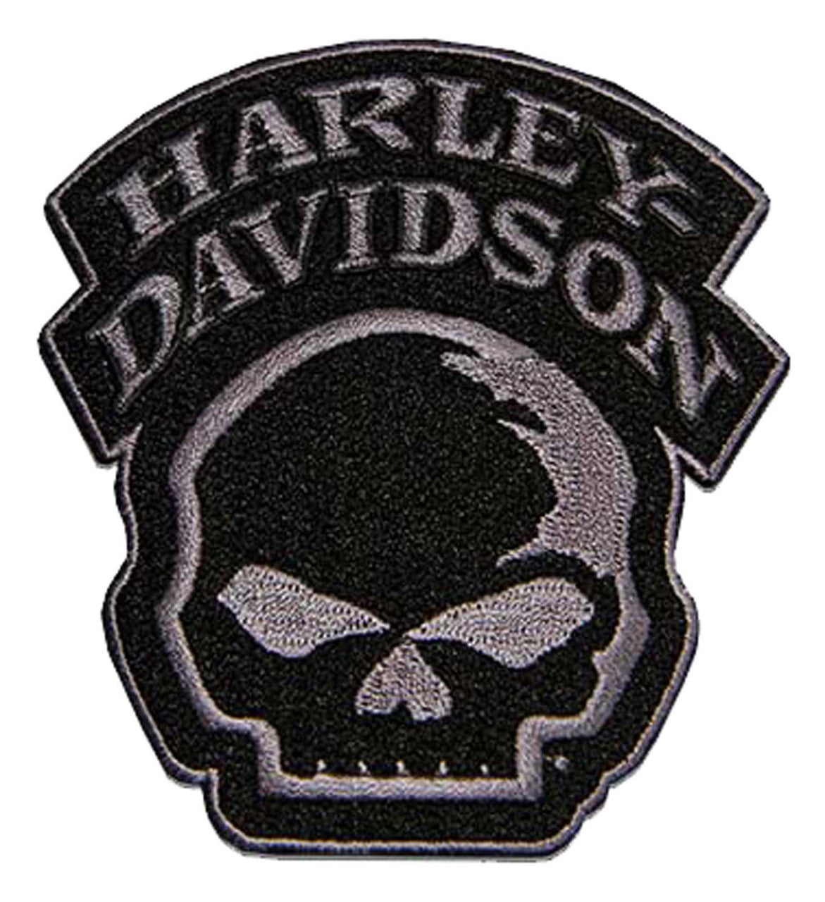 Willie G Skull Emblem Sew-On Patch 4" | Harley-Davidson