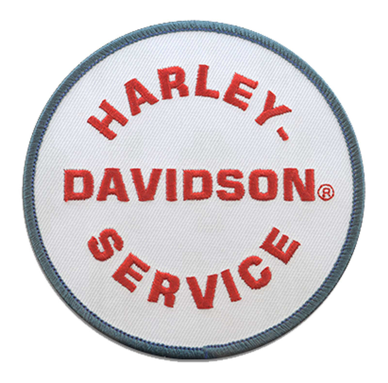 White Original Service Emblem Sew-On Patch 4" | Harley-Davidson