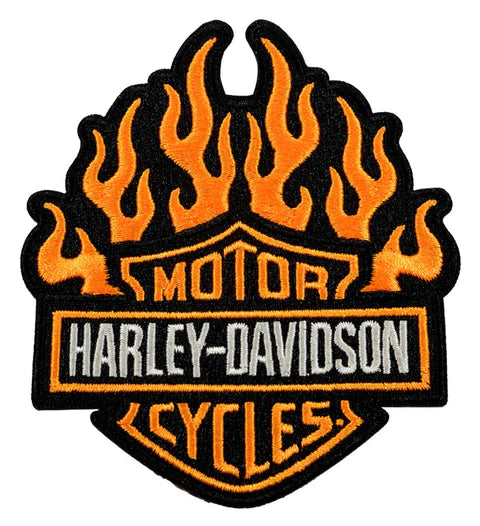 4" Embroidered Fire Starter Emblem Sew-on Patch | Harley-Davidson