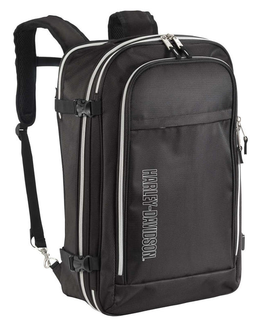 21" Silverado Carry-On Backpack w/ Hideaway Back Straps (Black) | Harley-Davidson