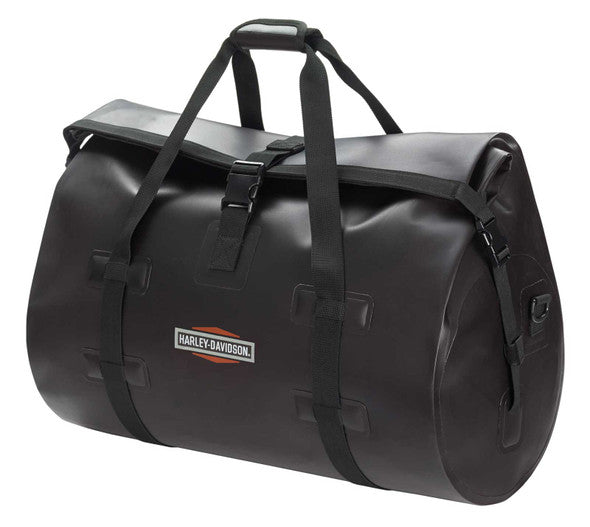 Waterproof Coated Polyester Roll-Top Duffel Dry Bag (Black) | Harley-Davidson