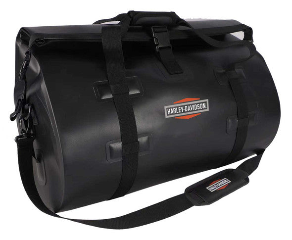 Waterproof Coated Polyester Roll-Top Duffel Dry Bag (Black) | Harley-Davidson