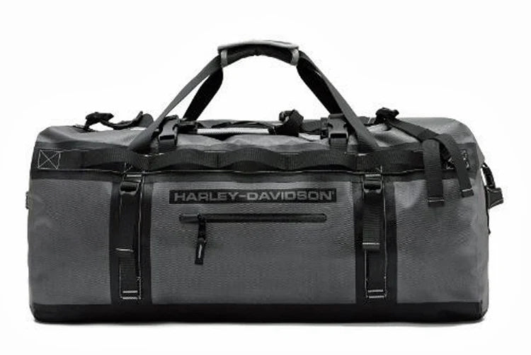 65L Waterproof Duffle Bag (Silver/Black) | Harley-Davidson