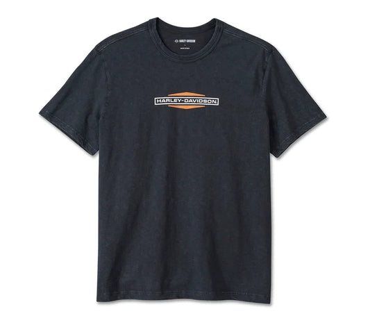 Men's Stacked Bar & Shield Slub Tee - Harley Black - Harley Davidson