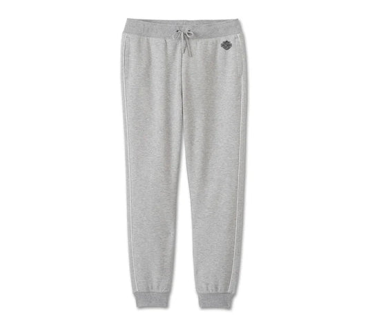 Women's Classic Bar & Shield Joggers - Light Grey Heather - Harley Davidson