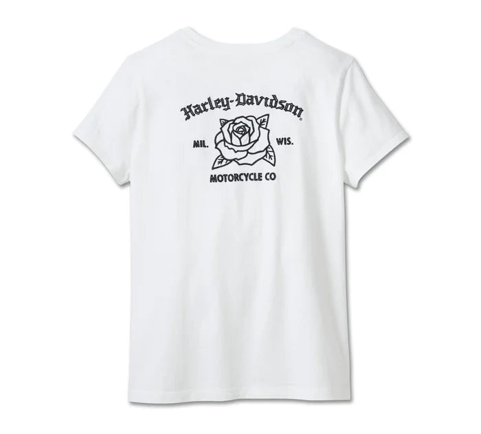 Women's H-D Rosebud Pocket Tee | Harley-Davidson