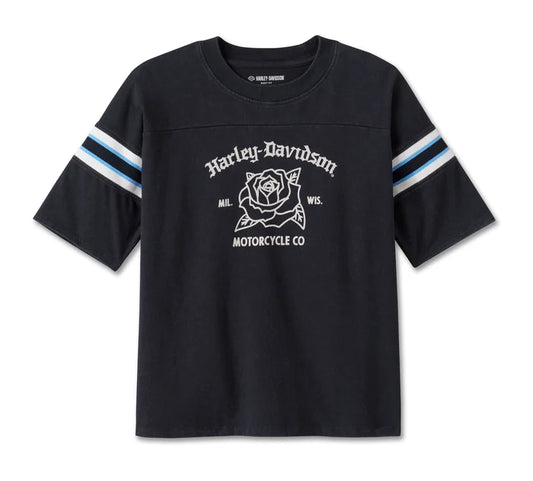 Women's Old English Rose Boxy Tee | Harley-Davidson