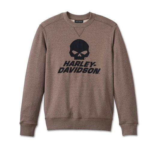 Men's Willie G Skull Sweatshirt (Stone Gray) | Harley-Davidson