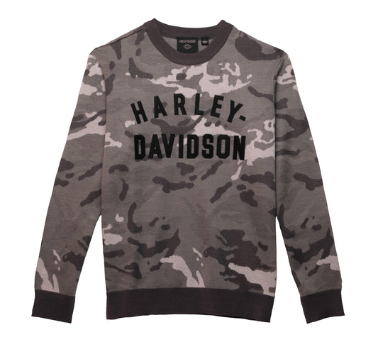 Men's Staple Camo Sweater (Grey) | Harley-Davidson