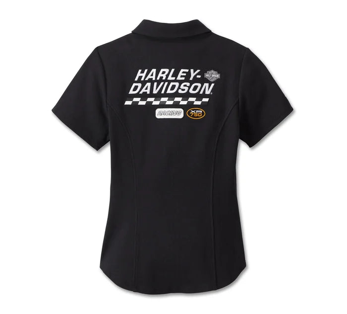 Women's #1 Racing Zip Front Top - Harley Davidson