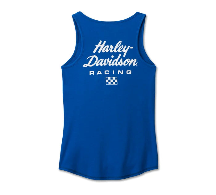 Women's #1 Racing Tank - Lapis Blue - Harley Davidson