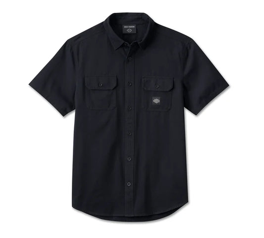 Men's Rising Eagle Short Sleeve Shirt - Harley Black - Harley Davidson