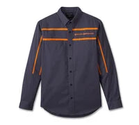 Men's Race Stripes Long Sleeve Shirt - Harley Davidson