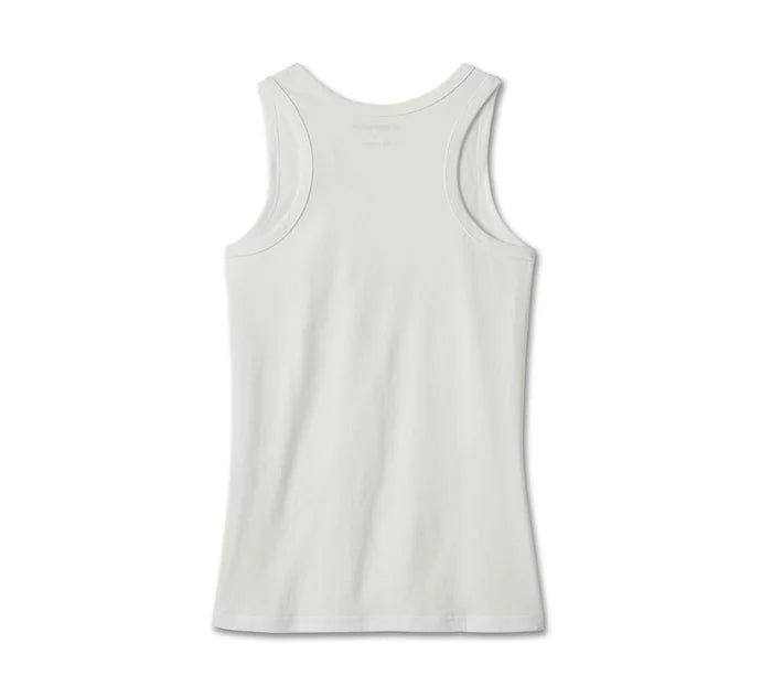 Women's 120th Anniversary Ultra Classic Tank (White) | Harley-Davidson