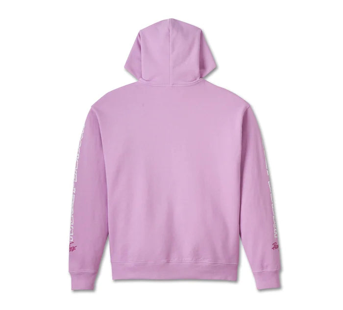 Willie G Winged Wheel Pullover Hoodie - Lavender - Harley Davidson