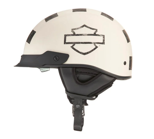 Busby Ultra-Light Sun Shield J03 1/2 Helmet - Matte Cloud Dancer - Harley Davidson