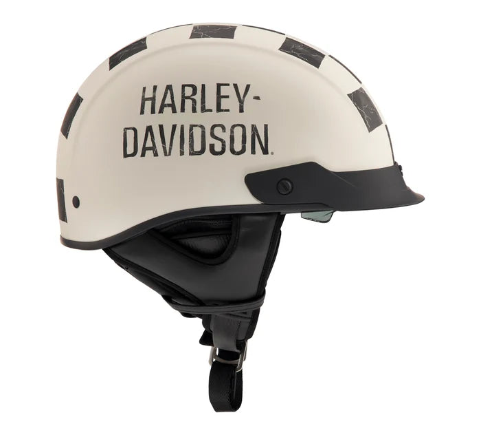 Busby Ultra-Light Sun Shield J03 1/2 Helmet - Matte Cloud Dancer - Harley Davidson