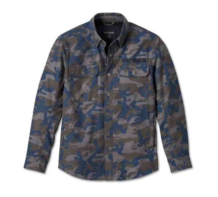 Men's Operative Riding Shirt Jacket (Blue Camo) | Harley-Davidson