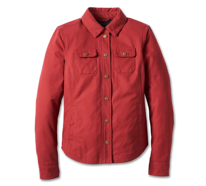 Women's 120th Anniversary Operative Riding Shirt Jacket (Red) | Harley-Davidson