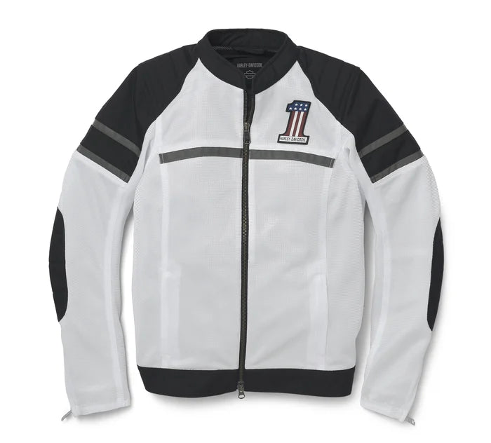 Women's Laurel Court Mesh Riding Jacket (White) | Harley-Davidson