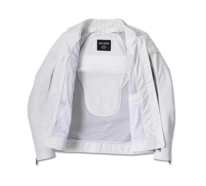 Harley davidson womens white mesh jacket best sale