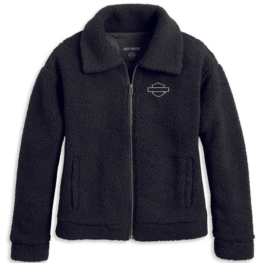 Harley-Davidson Women's Enchanted Sherpa Jacket (Black) | Harley-Davidson