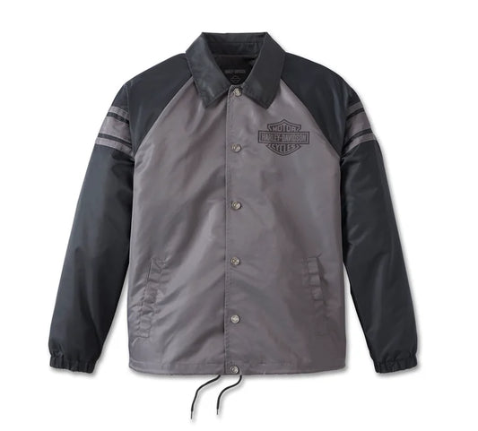 Men's #1 Coaches Jacket - Blackened Pearl | Harley Davidson