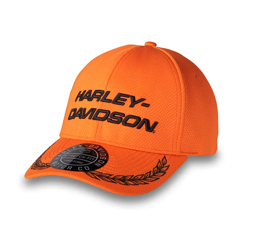 Start Your Engines Stretch-Fit Baseball Cap (Orange) | Harley-Davidson