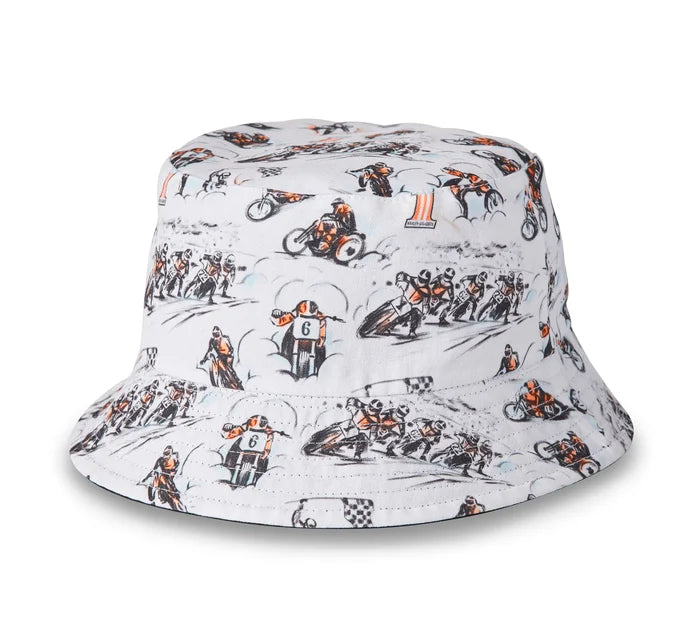 Twisty, reversible bucket hat ,woven - Harley Davidson