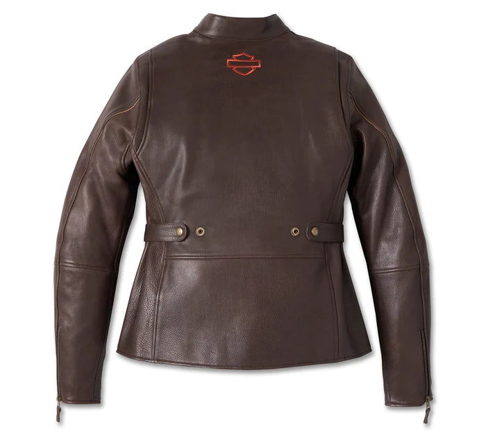 Women's Victory Lane Leather Jacket (BROWN) | Harley-Davidson