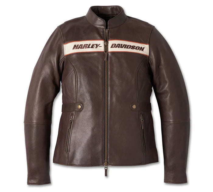 Women's Victory Lane Leather Jacket (BROWN) | Harley-Davidson