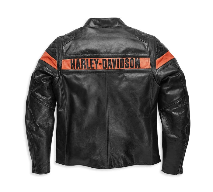Men's Victory Sweep Leather Jacket | Harley-Davidson – Harley-Davidson ...