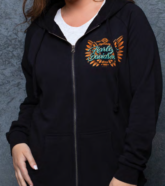 Women's Copper Wings Zip Hoody | Harley-Davidson