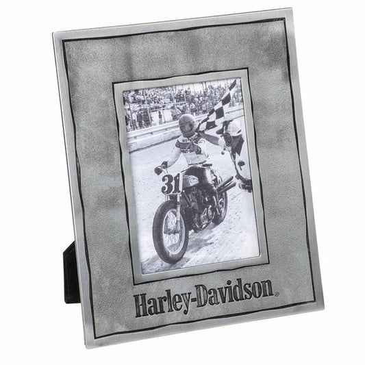 Distressed Accent Pewter Picture Frame Holds 5x7 | Harley-Davidson