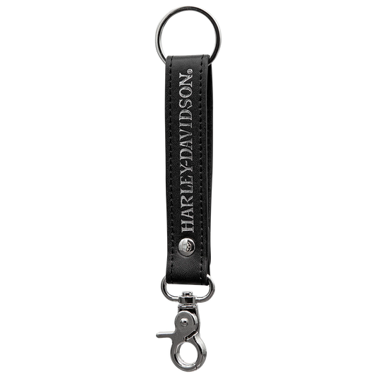 Willie G Skull Logo H-D Text Vinyl Strap Key Chain | Harley-Davidson