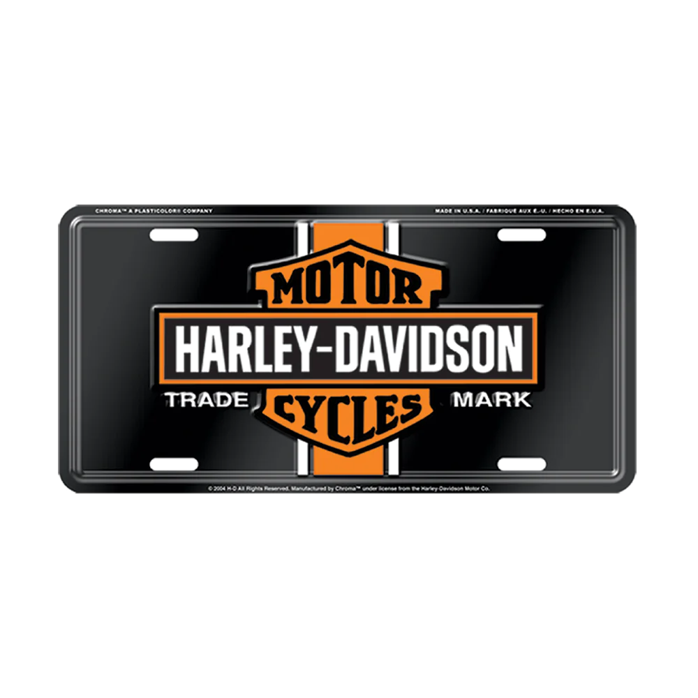 Vintage B&S Stamped License Plate | Harley-Davidson