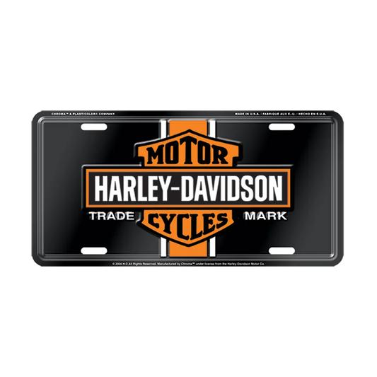 Vintage B&S Stamped License Plate | Harley-Davidson