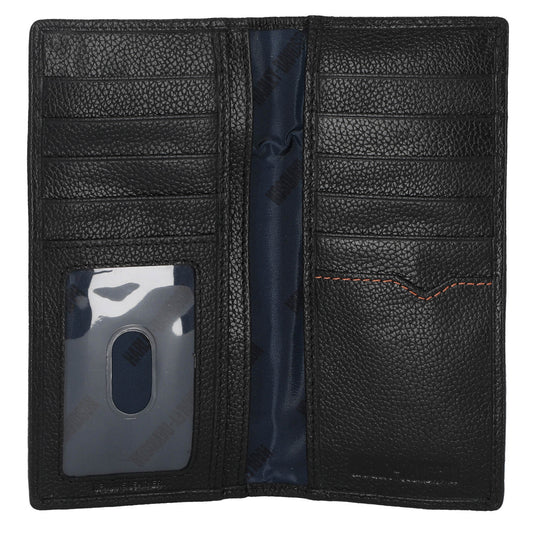 Men's Classic Bar & Shield Logo Genuine Pebble Leather Bi-Wallet | Harley-Davidson