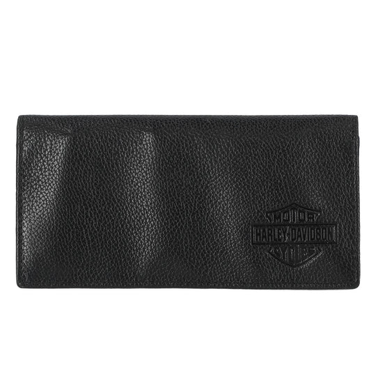 Men's Classic Bar & Shield Logo Genuine Pebble Leather Bi-Wallet | Harley-Davidson