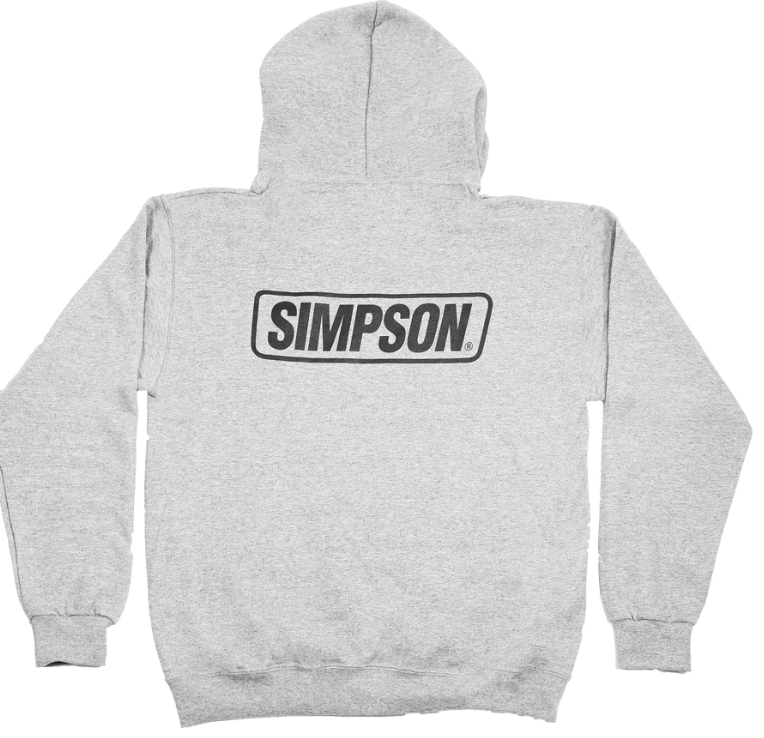 Simpson Logo Hoodie - Heather Grey/Black