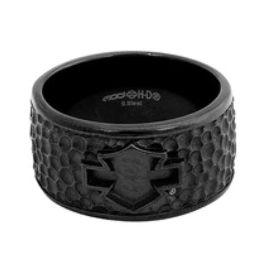 Men's Black Asphalt B&S Outline Band Ring | Harley-Davidson