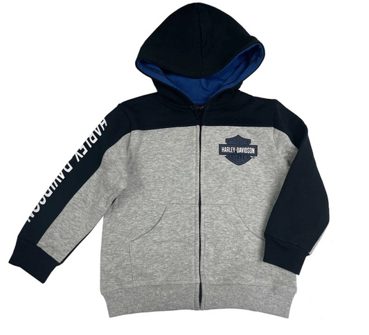 Boys' Bar & Shield Fleece Zip-Up Hoodie | Harley-Davidson