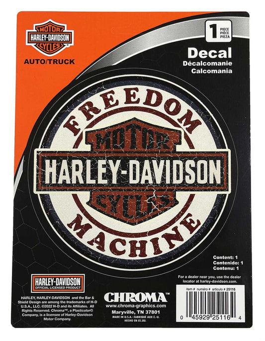 Vintage Freedom Machine Decal | Harley-Davidson