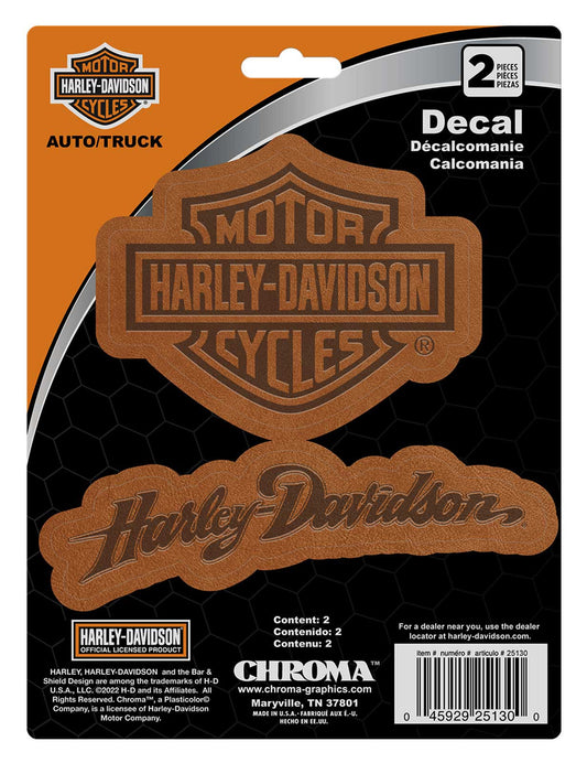 Bar & Shield Logo Leather Look Decals | Harley-Davidson