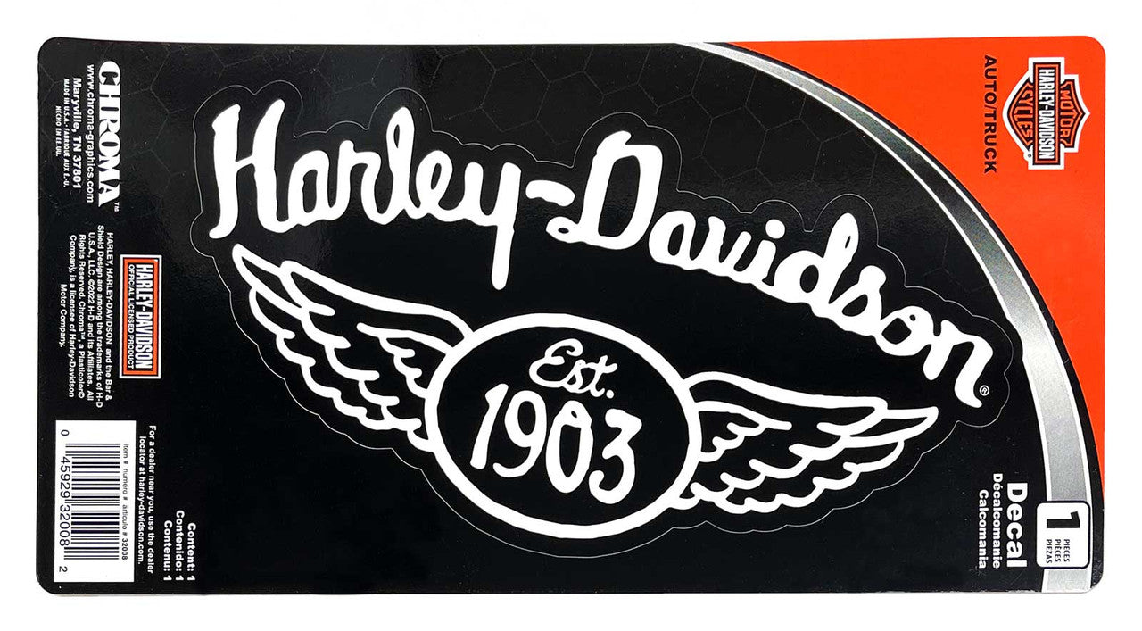 Winged 1903 Large Decal | Harley-Davidson